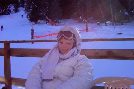 Une vrai skieuse !