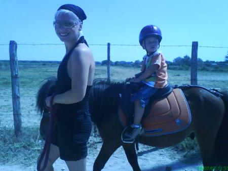 Benjamin en poney !